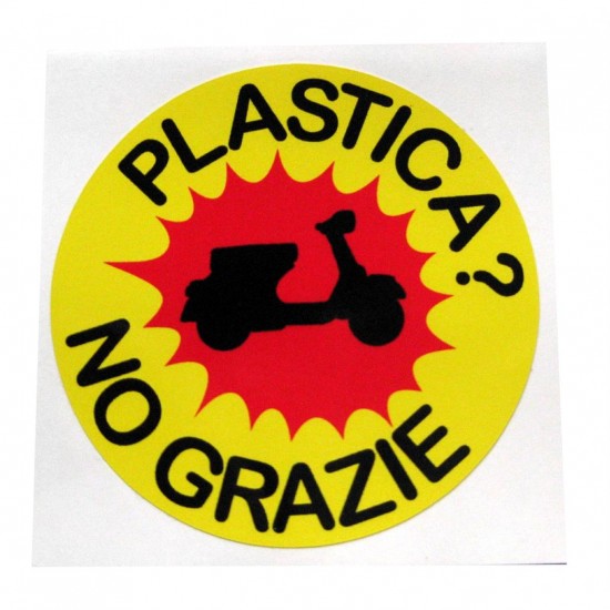 Αυτοκόλλητο PLASTICA? NO GRAZIE