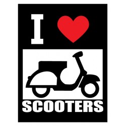 ΑΥΤΟΚΟΛΛΗΤΟ "I LOVE SCOOTER"