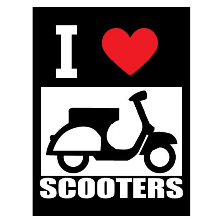 ΑΥΤΟΚΟΛΛΗΤΟ "I LOVE SCOOTER"
