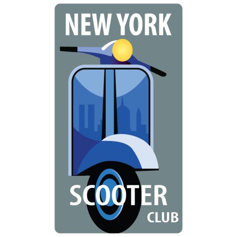 ΑΥΤΟΚΟΛΛΗΤΟ "VESPA NEW YORK SCOOTER"