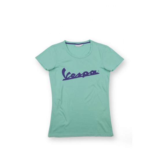 ΜΠΛΟΥΖΑ T-SHIRT VESPA LOGO ΠΡΑΣΙΝ ΓΥΝΑΙΚΕΙΟ
