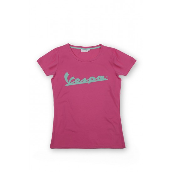 ΜΠΛΟΥΖΑ T-SHIRT VESPA LOGO ΡΟΖ ΓΥΝΑΙΚΕΙΟ