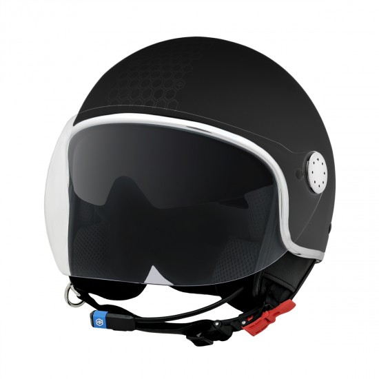 ΚΡΑΝΟΣ PIAGGIO MIRROR BT ΜΑΥΡ ΜΑΤ N12