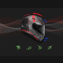 FLIP UP HELMET YOHE 935 SV G007 MATT