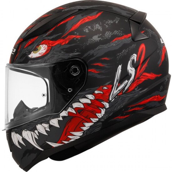 ΚΡΑΝΟΣ FULL FACE LS2 FF353 RAPID II KAIJU M BLACK RED WHITE