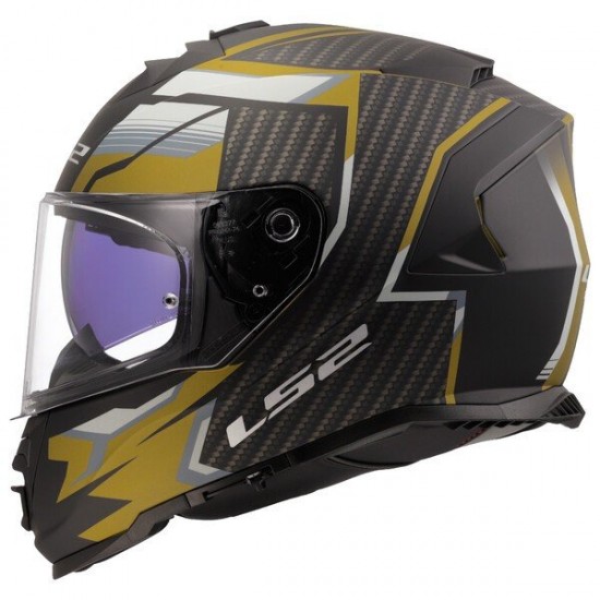 ΚΡΑΝΟΣ FULL FACE LS2 FF800 STORM II TRACKER BLACK GOLD