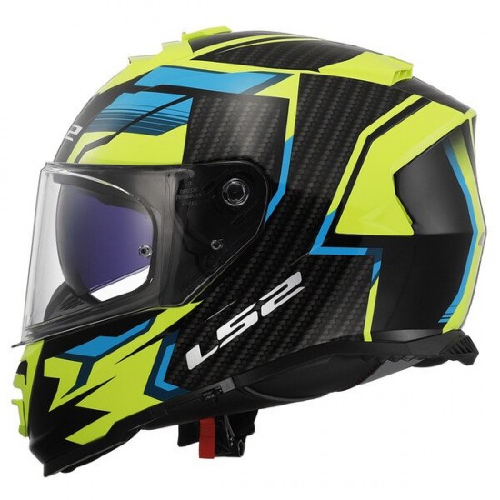 ΚΡΑΝΟΣ FULL FACE LS2 FF800 STORM II TRACKER BLACK H‑V YELLOW