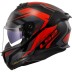 ΚΡΑΝΟΣ FULL FACE LS2 FF808 STREAM II FURY BLACK RED