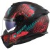ΚΡΑΝΟΣ FULL FACE LS2 FF808 STREAM II JUNGLE M BLACK PINK BLUE