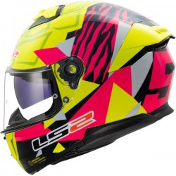 ΚΡΑΝΟΣ FULL FACE LS2 FF808 STREAM II TIGER H‑V YELLOW PINK