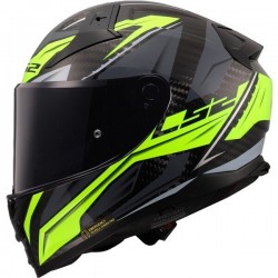 ΚΡΑΝΟΣ FULL FACE LS2 FF811 VECTOR II CARBON SAVAGE H‑V YELLOW