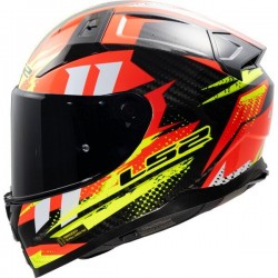 ΚΡΑΝΟΣ FULL FACE LS2 FF811 VECTOR II CARBON TANTIC RED H‑V YELLOW