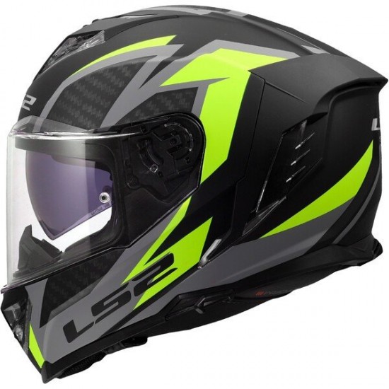 ΚΡΑΝΟΣ FULL FACE LS2 FF818 STORM III DYNAMO BLACK H‑V YELLOW