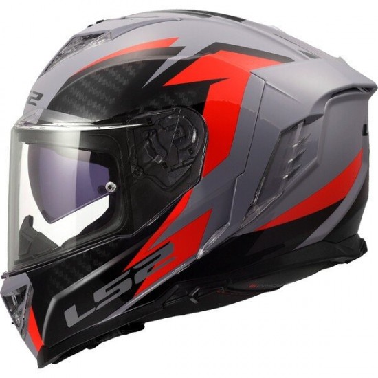 ΚΡΑΝΟΣ FULL FACE LS2 FF818 STORM III DYNAMO GREY RED