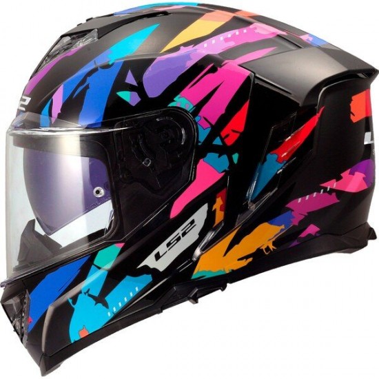 ΚΡΑΝΟΣ FULL FACE LS2 FF818 STORM III KAOS BLACK PURPLE BLUE