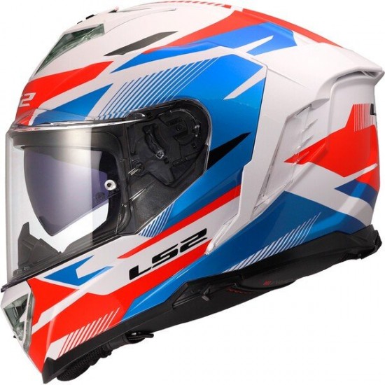 ΚΡΑΝΟΣ FULL FACE LS2 FF818 STORM III KOMAI WHITE BLUE RED