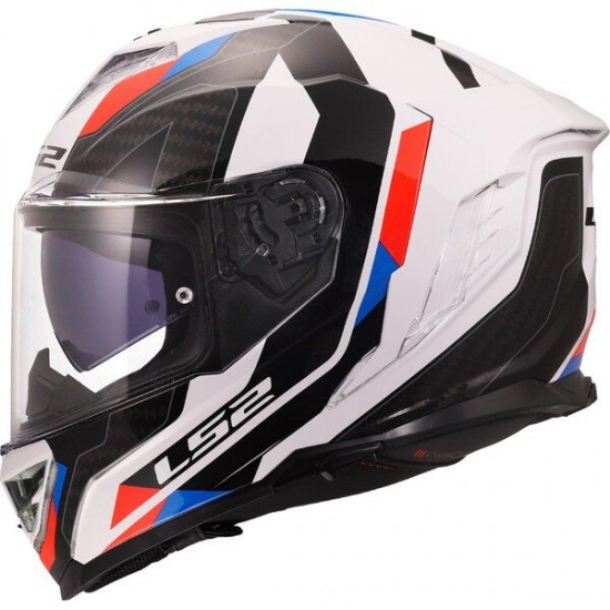 ΚΡΑΝΟΣ FULL FACE LS2 FF818 STORM III SPORTY WHITE BLUE RED