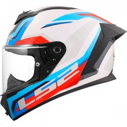 ΚΡΑΝΟΣ FULL FACE LS2 FF820 RAPID III HYPER WHITE BLUE RED