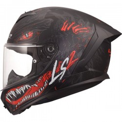 ΚΡΑΝΟΣ FULL FACE LS2 FF820 RAPID III KAIJU II BLACK RED WHITE