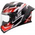 ΚΡΑΝΟΣ FULL FACE LS2 FF820 RAPID III XTREM WHITE BLACK RED