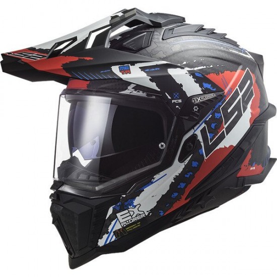 ΚΡΑΝΟΣ ADVENTURE LS2 MX701 EXPLORER CARBON EXTEND MATT RED