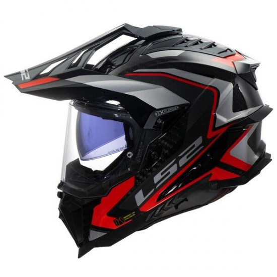 ΚΡΑΝΟΣ ADVENTURE LS2 MX701 EXPLORER CARBON FRONTIER II RED