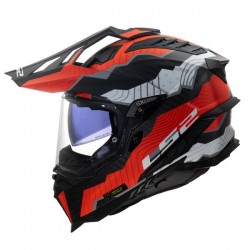 ΚΡΑΝΟΣ ADVENTURE LS2 MX701 EXPLORER CARBON TRICK WHITE RED
