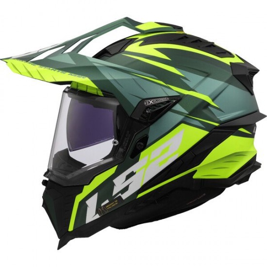 ΚΡΑΝΟΣ ADVENTURE LS2 MX701 EXPLORER SPIRE GREEN H‑V YELLOW