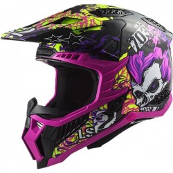 ΚΡΑΝΟΣ OFF ROAD LS2 MX703 X‑FORCE CARBON FIRESKULL VIOLET