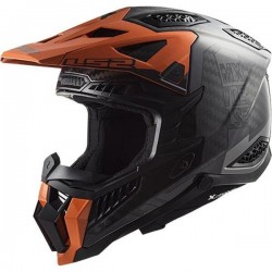 ΚΡΑΝΟΣ OFF ROAD LS2 MX703 X‑FORCE CARBON VICTORY TITANIUM ORANGE