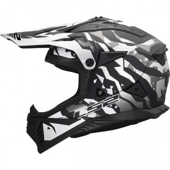 ΚΡΑΝΟΣ OFF ROAD LS2 MX708 FAST II GROTESK BLACK GREY