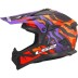 ΚΡΑΝΟΣ OFF ROAD LS2 MX708 FAST II GROTESK PURPLE ORANGE