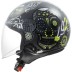 ΚΡΑΝΟΣ JET LS2 OF558 SPHERE LUX II MAXCA BLACK H‑V YELLOW