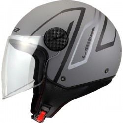 ΚΡΑΝΟΣ JET LS2 OF558 SPHERE LUX II MINIM BLACK GREY