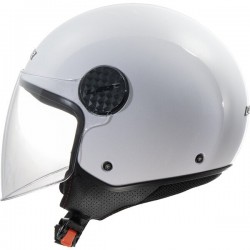 ΚΡΑΝΟΣ JET LS2 OF558 SPHERE LUX II SOLID GLOSS WHITE