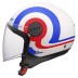 ΚΡΑΝΟΣ JET LS2 OF558 SPHERE LUX II URBY WHITE BLUE RED