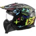 ΚΡΑΝΟΣ JET LS2 OF606 DRIFTER RAYZ BLACK BLUE