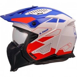 ΚΡΑΝΟΣ JET LS2 OF606 DRIFTER TREK WHITE BLUE RED