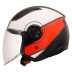 HELMET JET LS2 OF616 AIRFLOW II COVER MATT WHITE RED