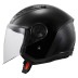 HELMET JET LS2 OF616 AIRFLOW II SOLID GLOSS BLACK