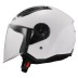 HELMET JET LS2 OF616 AIRFLOW II SOLID GLOSS WHITE