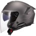 ΚΡΑΝΟΣ JET LS2 OF618 VERSO II SOLID MATT TITANIUM