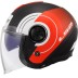 ΚΡΑΝΟΣ JET LS2 OF620 CLASSY DISKO MATT BLACK RED WHITE