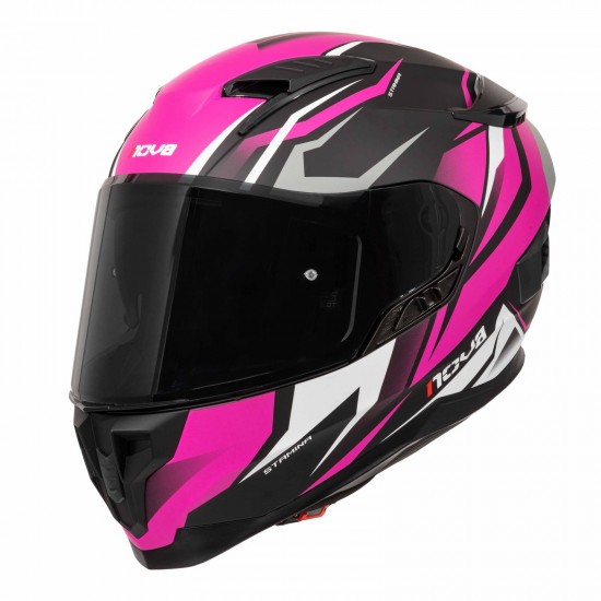 ΚΡΑΝΟΣ FULL FACE NOVA FF938 ROADRIDER STAMINA MATT BLACK PINK