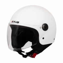 ΚΡΑΝΟΣ JET NOVA OF229V GUARD WITH VISOR SOLID GLOSS WHITE