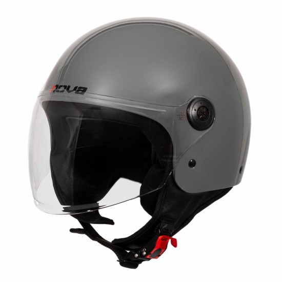 ΚΡΑΝΟΣ JET NOVA OF229V GUARD WITH VISOR SOLID NARDO GREY