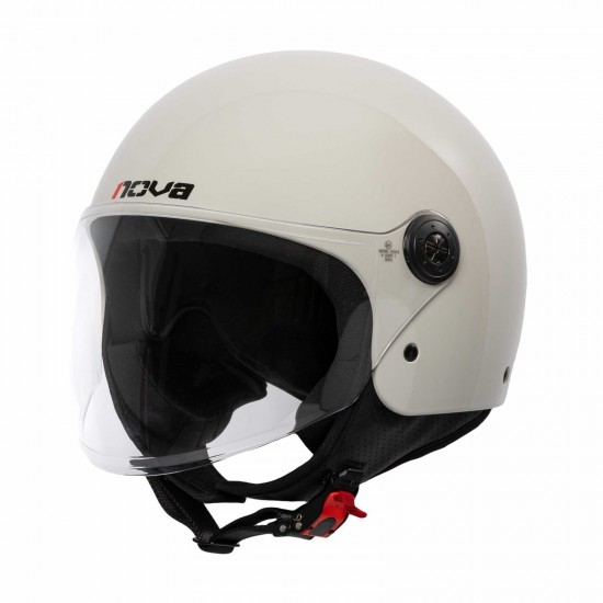 ΚΡΑΝΟΣ JET NOVA OF229V GUARD WITH VISOR SOLID PEARL GREY